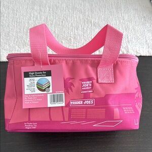 Trader Joe's Pink Insulated Lunch Bag
